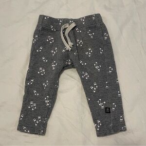 Vonbon French Terry Skinny Sweats Pants Cabin Socks 6-12M